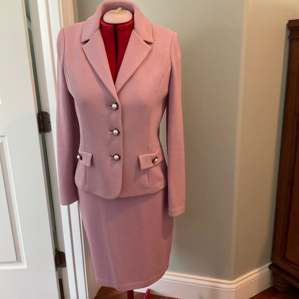 Light Pink St John Knit Suit